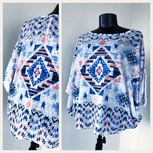 Forever21 Tribal Print Top